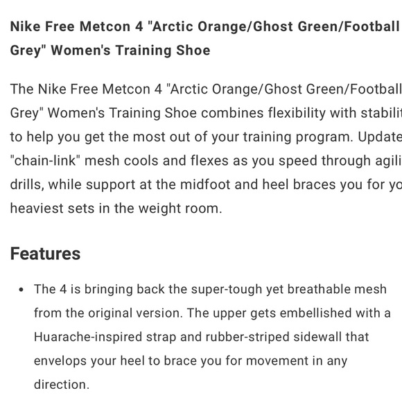 Nike Women’s metcon 4 Athletic Shoes - Picture 9 of 10